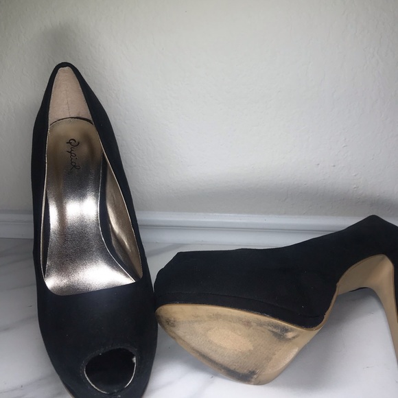 Black Suede Stilettos size 10 - Picture 4 of 5